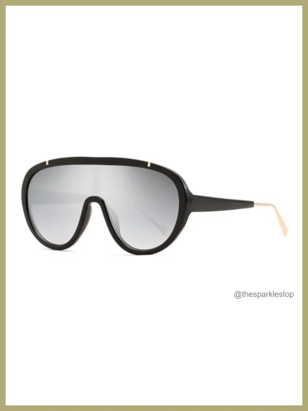 Retro Oversized Sunglasses Men Women One Piece Frame UV400 Unisex